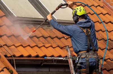 Démoussage et hydrofuge de toiture à Messeix